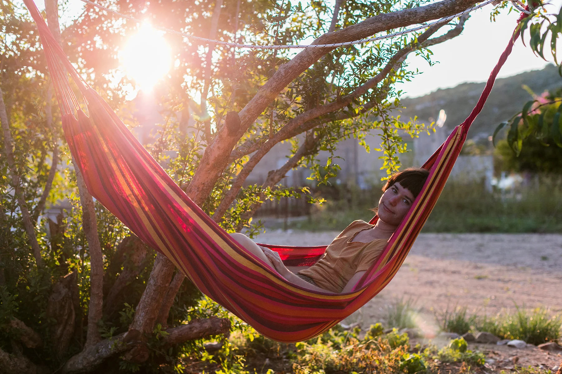 Hammock at the Biševo Island Artist Residency